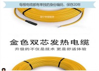 德國(guó)雙導(dǎo)發(fā)熱電纜（進(jìn)口）-----免費(fèi)質(zhì)保20年